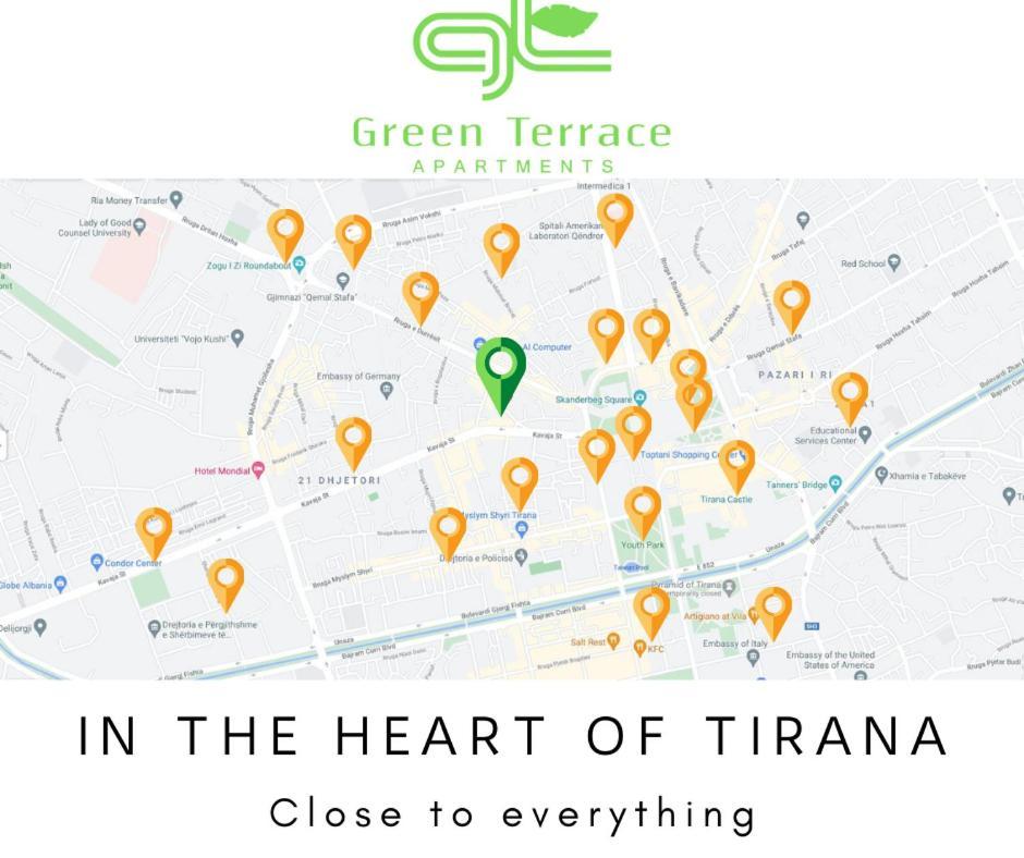 Green Terrace Apartment 4 Tirana Zewnętrze zdjęcie